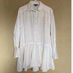 7 For All Man Kind Cotton Drop Waist Blouse Dress